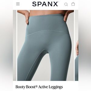 Spanx Booty Boost Active Leggings - Hazy Blue Grey